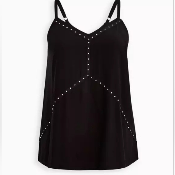 Torrid Challis Studded Swing Cami 3x black - Picture 6 of 15
